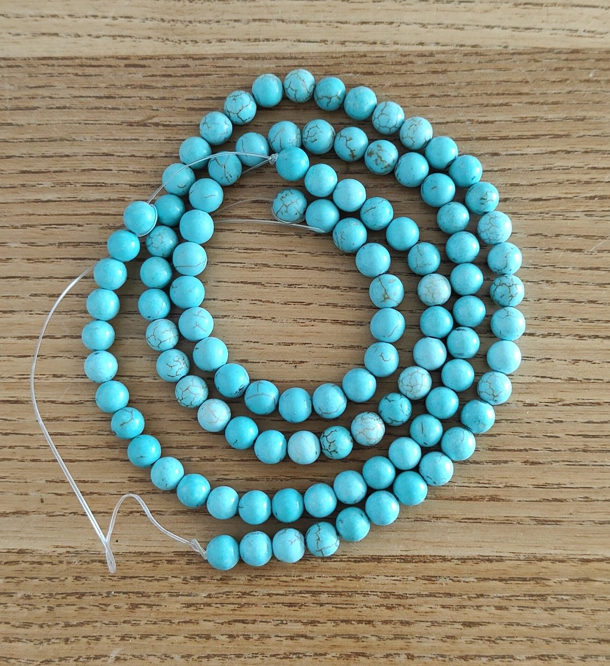 Pietre preziose: Türkis Howlith, Beads 8mm, Strang – Nuovo e nell'imballaggio originale da Rümlang venduto da 21f
