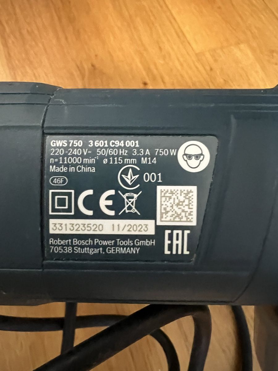 Tutte le macchine: Winkelschleifer Bosch Professional GWS 750 – Usato da Biel/Bienne venduto da dam_fr2b 1