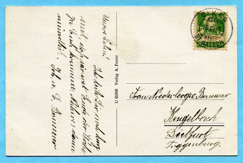 Ansichtskarten: Dicken (St. Gallen) 1925 – Gebraucht aus Opfikon von Prophila 1