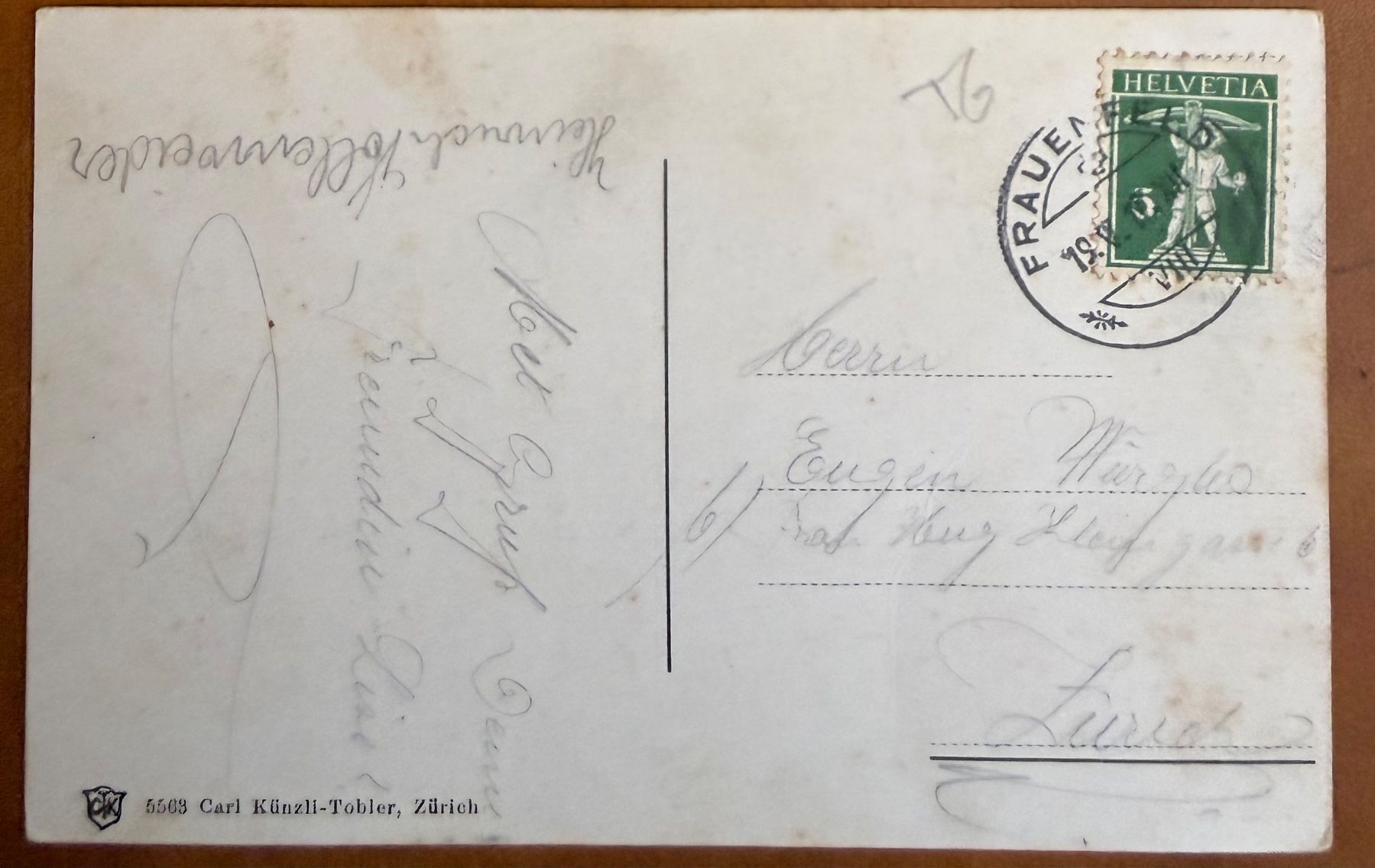 Cartes postales: Frauenfeld - Kantonschule 1917 – D'occasion à Lutry par Ediego 1