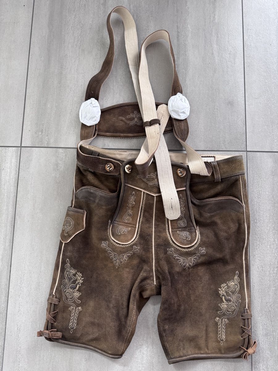 Costumi: Lederhose Grösse 48 – Nuovo (secondo la descrizione) da Schwyz venduto da wheim4654