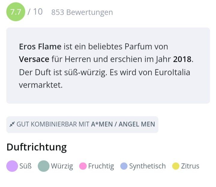 Versace Parfum & Eau de Toilette: 10 ml VERSACE EROS FLAME EDP ABFÜLLUNG GLAS – Neu (gemäss Beschreibung) aus St. Gallen von CaliSunshine 2