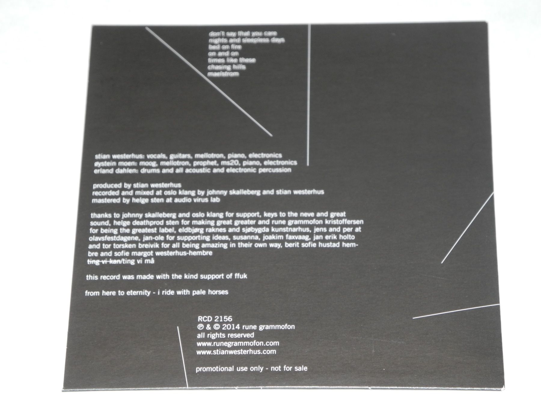 Dischi in vinile: STIAN WESTERHUS & PALE HORSES: MAELESTROM - 2LPs + CD – Nuovo (secondo la descrizione) da Fahrwangen venduto da Swirl2 5