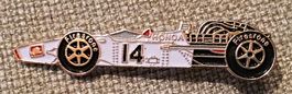 L825 - Pin Formel 1 F1 Alter Rennwagen Honda Firestone Shell