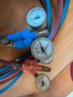 Schweissanlage Autogen mit Druckminderer und Schläuche