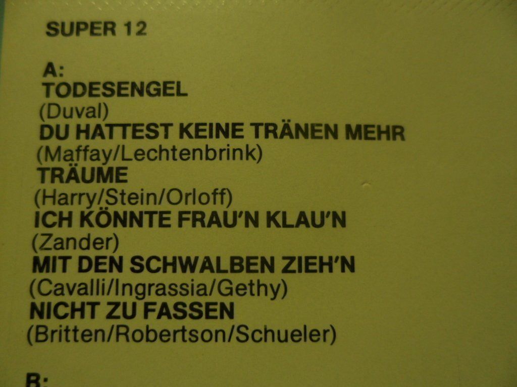 Musicassette: SUPER  12 – Usato da Langnau i. E. venduto da mar_hw58 1
