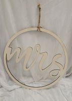 Holzschild Mrs & Mr