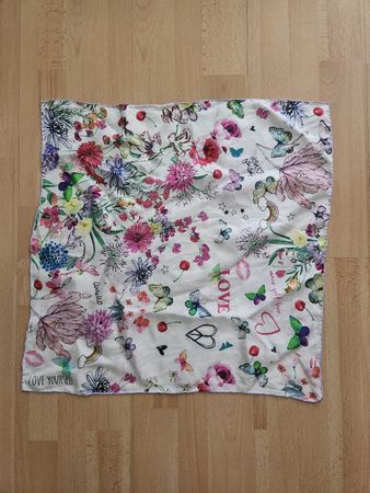 Foulard soie Codello motif floral coloré 