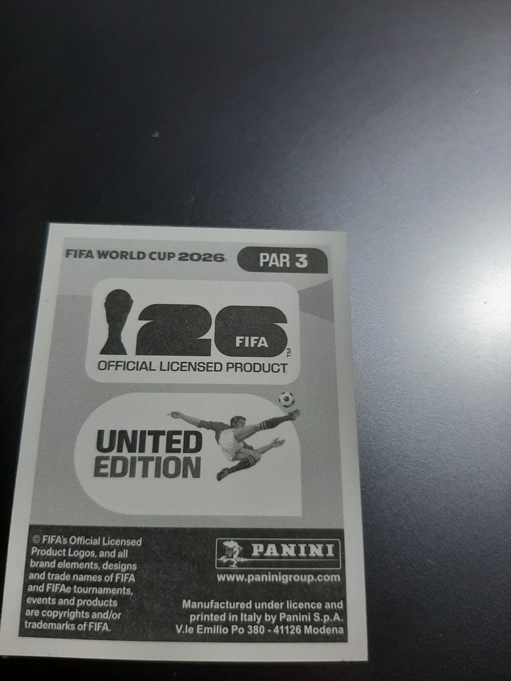 Panini Carte collezionabili: PANINI FIFA WM 2026 PAR 3 – Nuovo (secondo la descrizione) da Avully venduto da RIVALIS 1