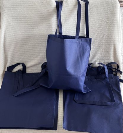 10 Tragtaschen ca 38x42 polyester