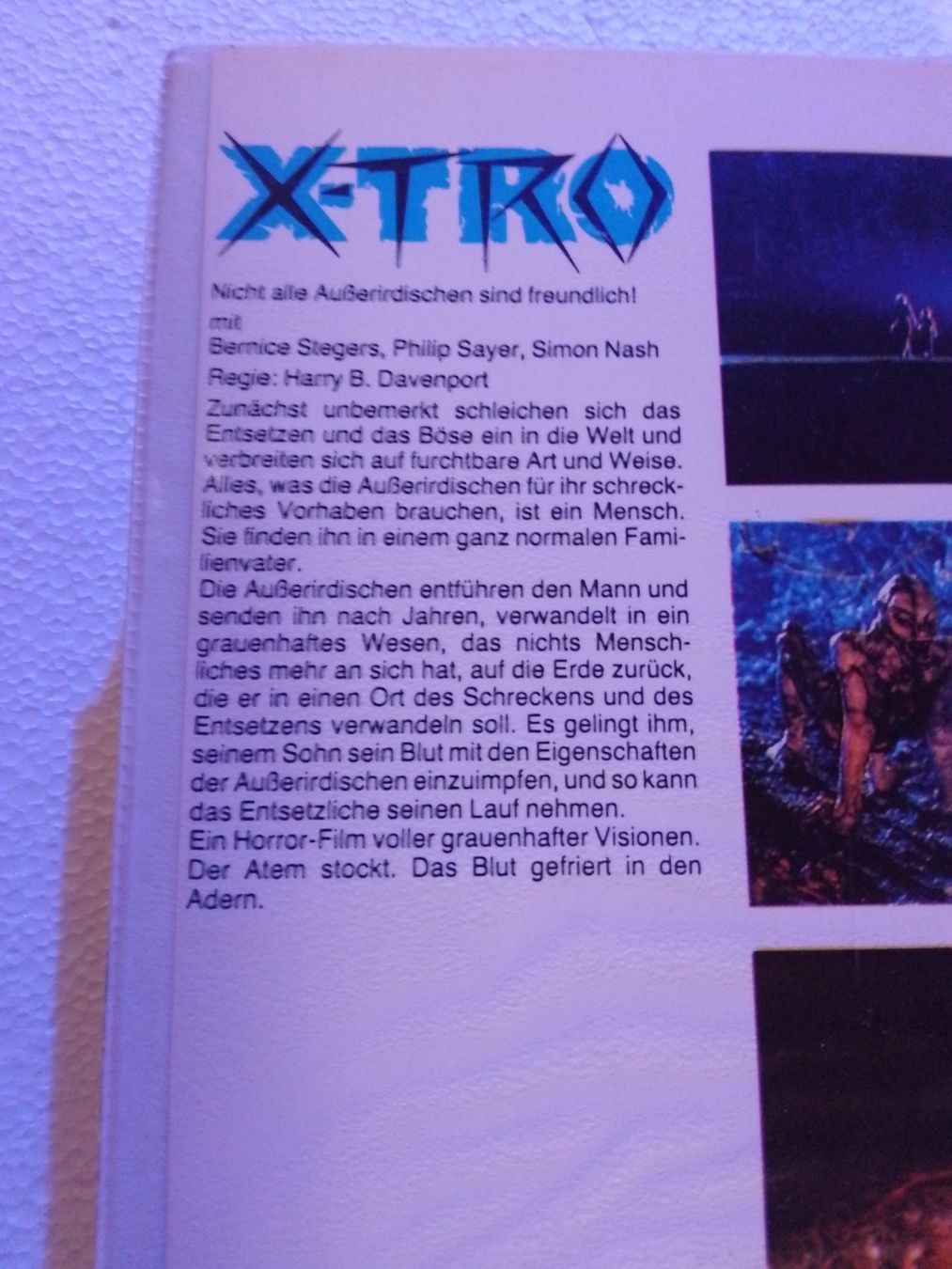 Tutti i VHS: X-TRO Nicht alle Außerirdischen sind freundlich! VHS – Usato da Remetschwil venduto da Privatflohmi 3