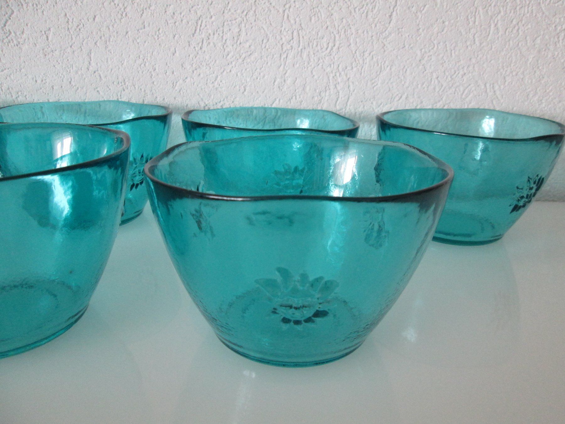 Ciotole: 6 Set Schalen aus Glas. Neu – Nuovo e nell'imballaggio originale da Movelier venduto da KRASI61 1