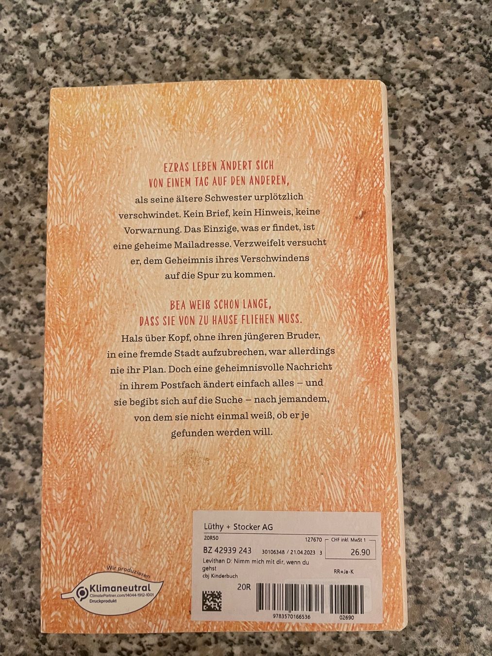 Livres: Nimm mich, mit dir, wenn du gehst – D'occasion à Ballwil par paedy84 1