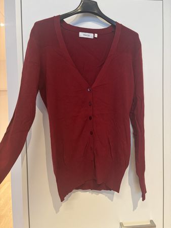 Yessica Feinstrick-Cardigan Bordeaux – Gr. S