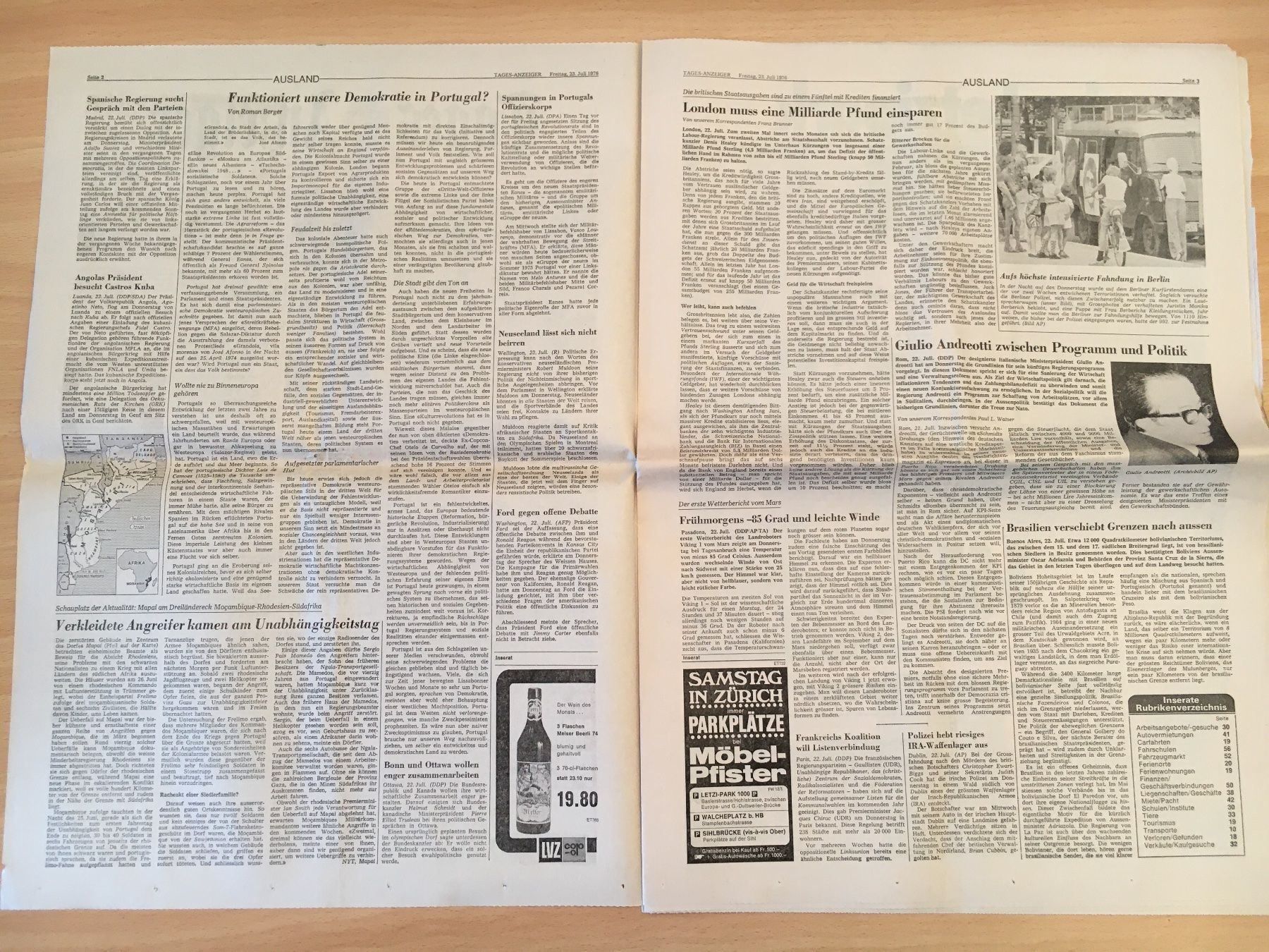 Zeitschriften & Magazine: Tagesanzeiger vom 23. Juli 1976 – Gebraucht aus Luzern von Jiggy_8898 1