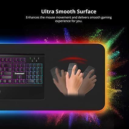 Tappetini per mouse: RGB Gaming Mauspad LED Mousepad Maus Mat – Nuovo (secondo la descrizione) da Thun venduto da nuonuo 2