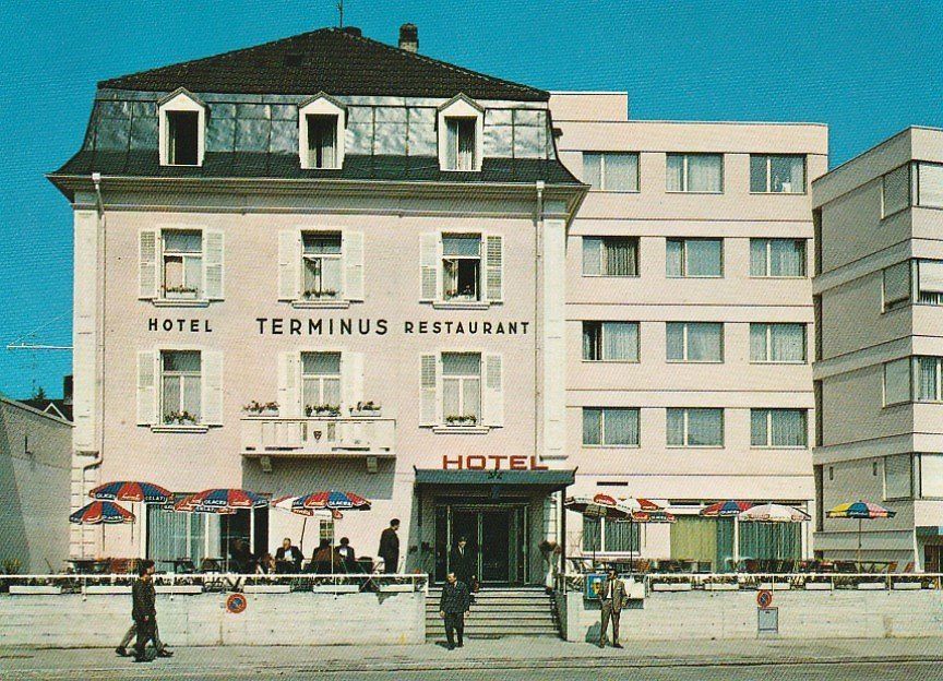 Cartoline postali: Hoel Terminus, Porrentruy – Nuovo (secondo la descrizione) da Aarburg venduto da Aare10