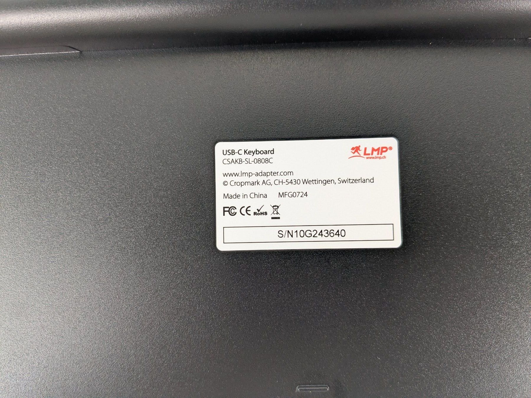 Tastaturen: LMP USB-C Tastatur CSAKB-SL-0808C – Neu (gemäss Beschreibung) aus Dintikon von Restwert_Dintikon 7