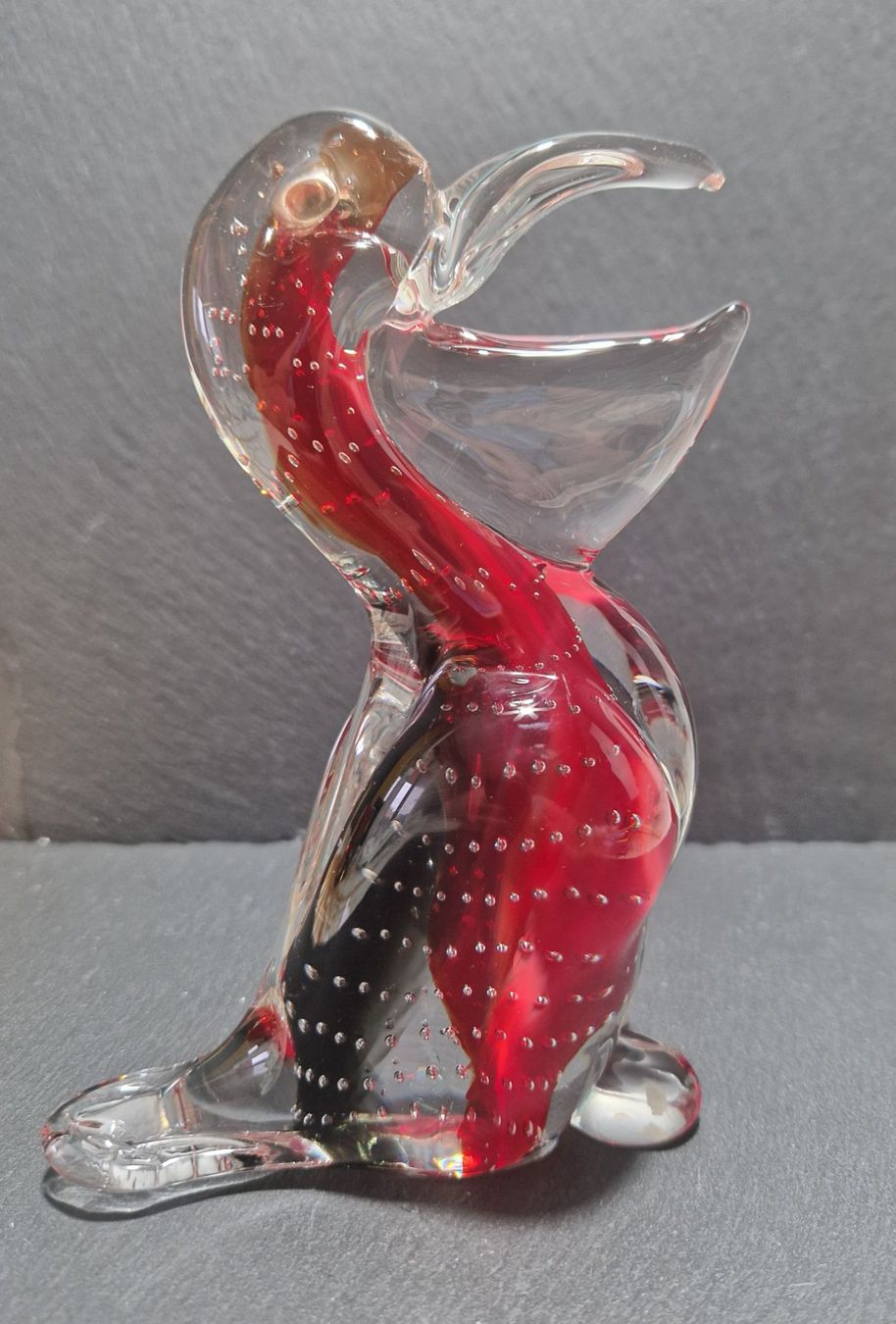 Murano Statuette: Murano Glas Figur Pelikan – Usato da Winterthur venduto da Sadega