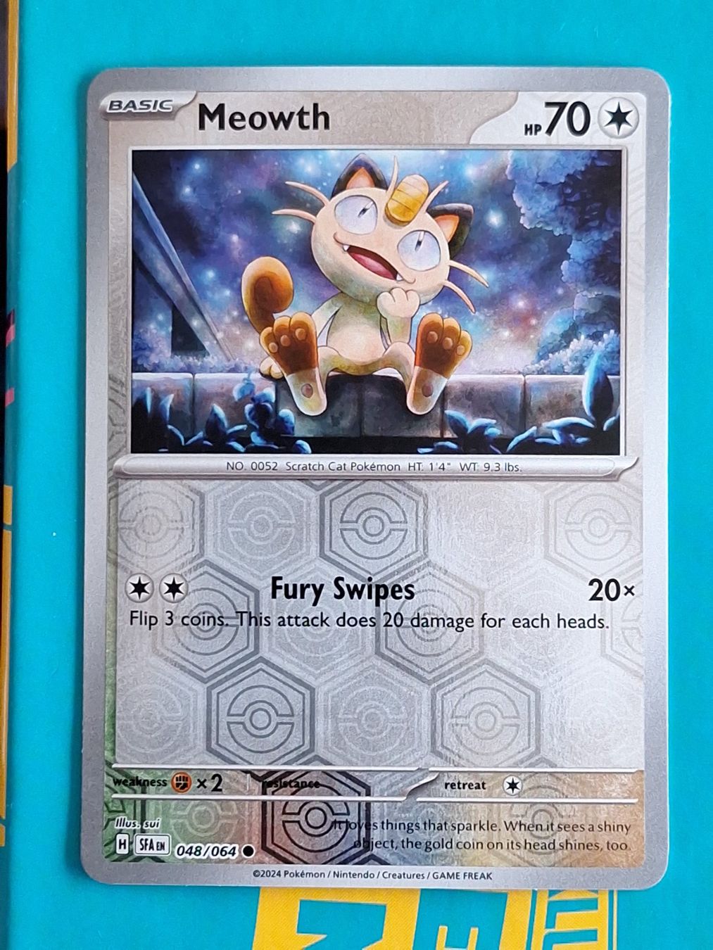 Pokémon Sammelbilder & Trading cards: Meowth - Reverse Holo - Pokemon Shrouded Fable – Gebraucht aus Altstätten SG von GGsGameshop