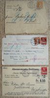 3 NACHNAHME / ABONNEMENTS-QUITTUNG 1871 / 1920 / 1925