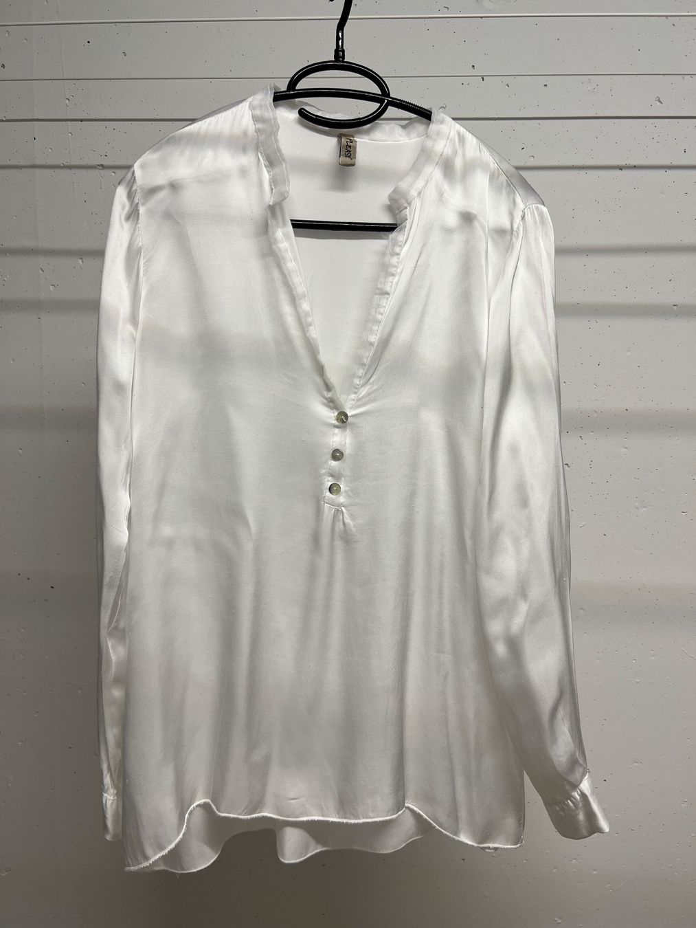 Please Jeans Camicette: Longbluse weiss von Please Gr. S – Usato da Meilen venduto da Masupilamy