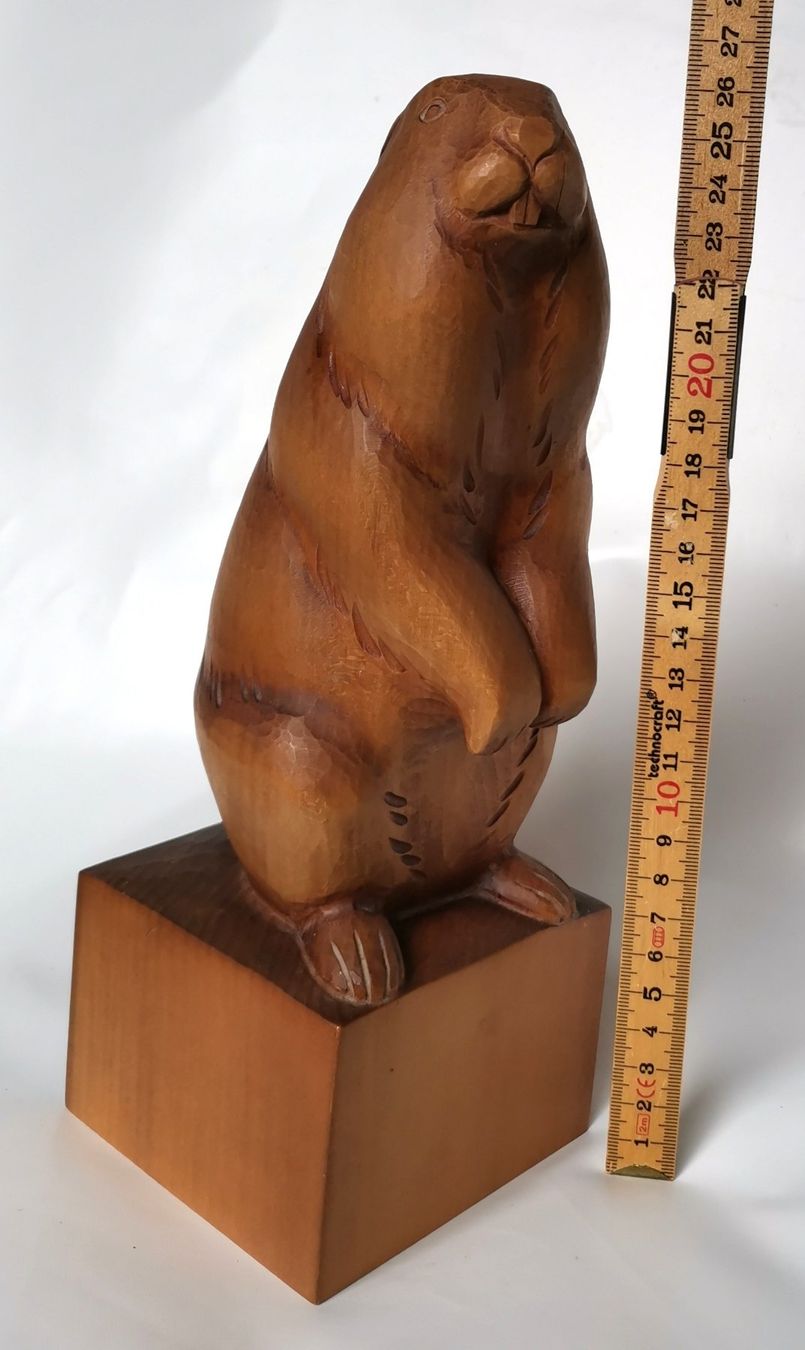 Sculture & Statue: Brienzer Schnitzerei Murmeltier Handgeschnitzt – Usato da Brienzwiler venduto da Holzschnitzer-Brienz 2