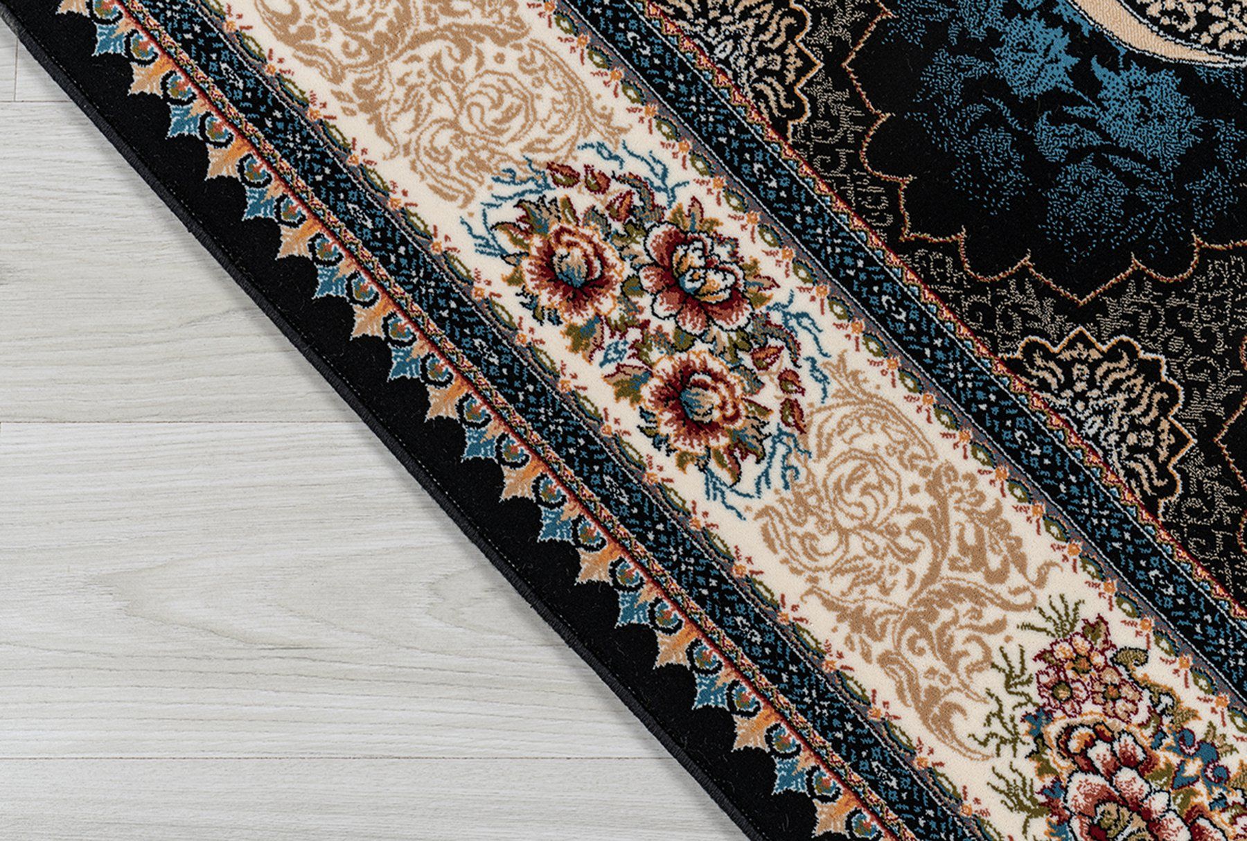 Tappeti: Schöner Orientteppich Perser Teppich blau Wohnzimmer – Nuovo e nell'imballaggio originale da Birmensdorf ZH venduto da azad110 3