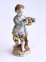 MEISSEN*Porzellan Figur*Kind mit Blumenkorb*SEHR ALT*****