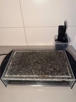 Raclettegrill mit Natursteinplatte - inkl. Pfännchen&Schieb.