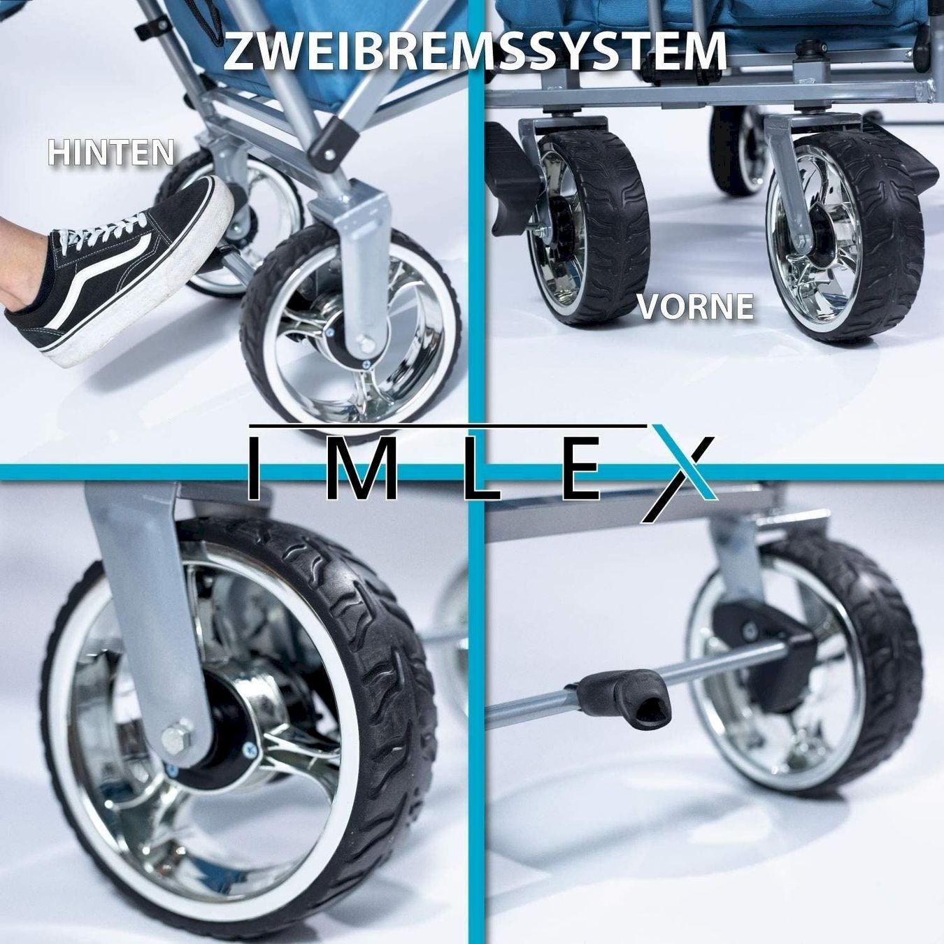 Altro: IMLEX Bollerwagen IM-4268 Blau/Grau – Nuovo e nell'imballaggio originale da Bottighofen venduto da zaap 6