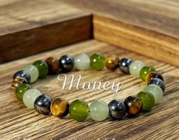 Boho Vintage Naturstein-Armband – elegante Edelstein-Perlen