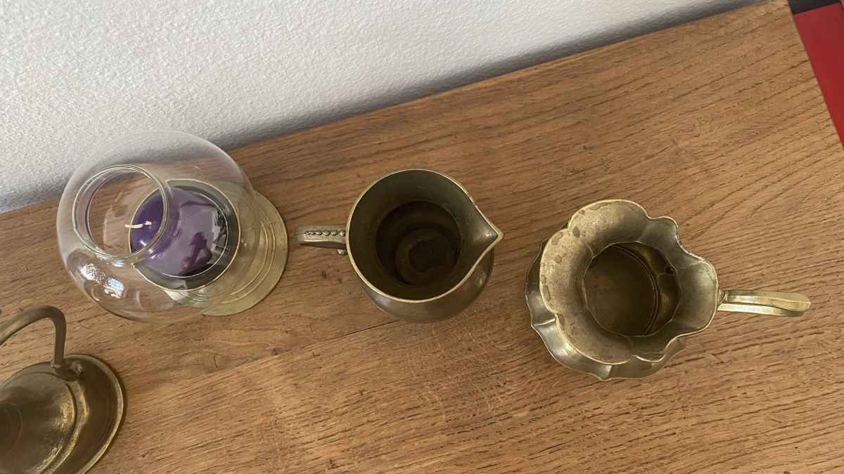 Alle Dekorationen: Messing Kännchen und Kerzenständer Set, Vintage Deko – Gebraucht aus Zürich von hulahup 4