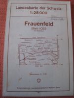 Landeskarte der Schweiz Frauenfeld