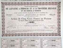 CdF de Lausanne à Fribourg et à la Frontière Bernoise - 1859