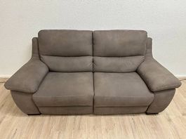 Livetastic 2-Sitzer elektrischer Relaxfunktion Greige-Braun