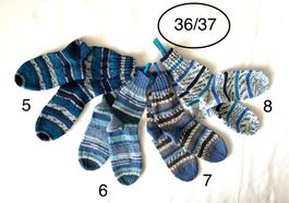 handgestrickte Wollsocken, 36/37