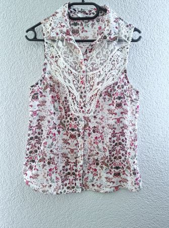 Bluse, Top, Oberteil, Spitze, Blumenmuster, blouse, shirt