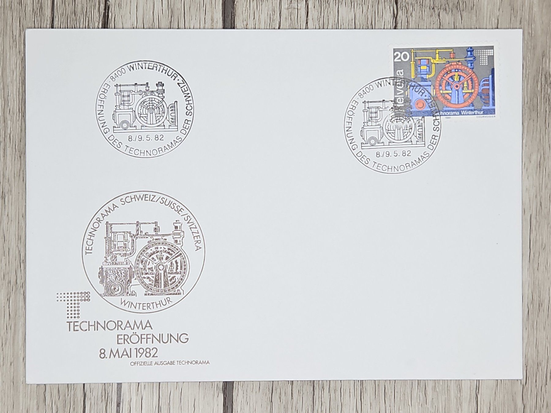 Tutti i francobolli: CL09 Enveloppe + Timbre Suisse 1982 – Usato da Cousset venduto da Patrick_Collections