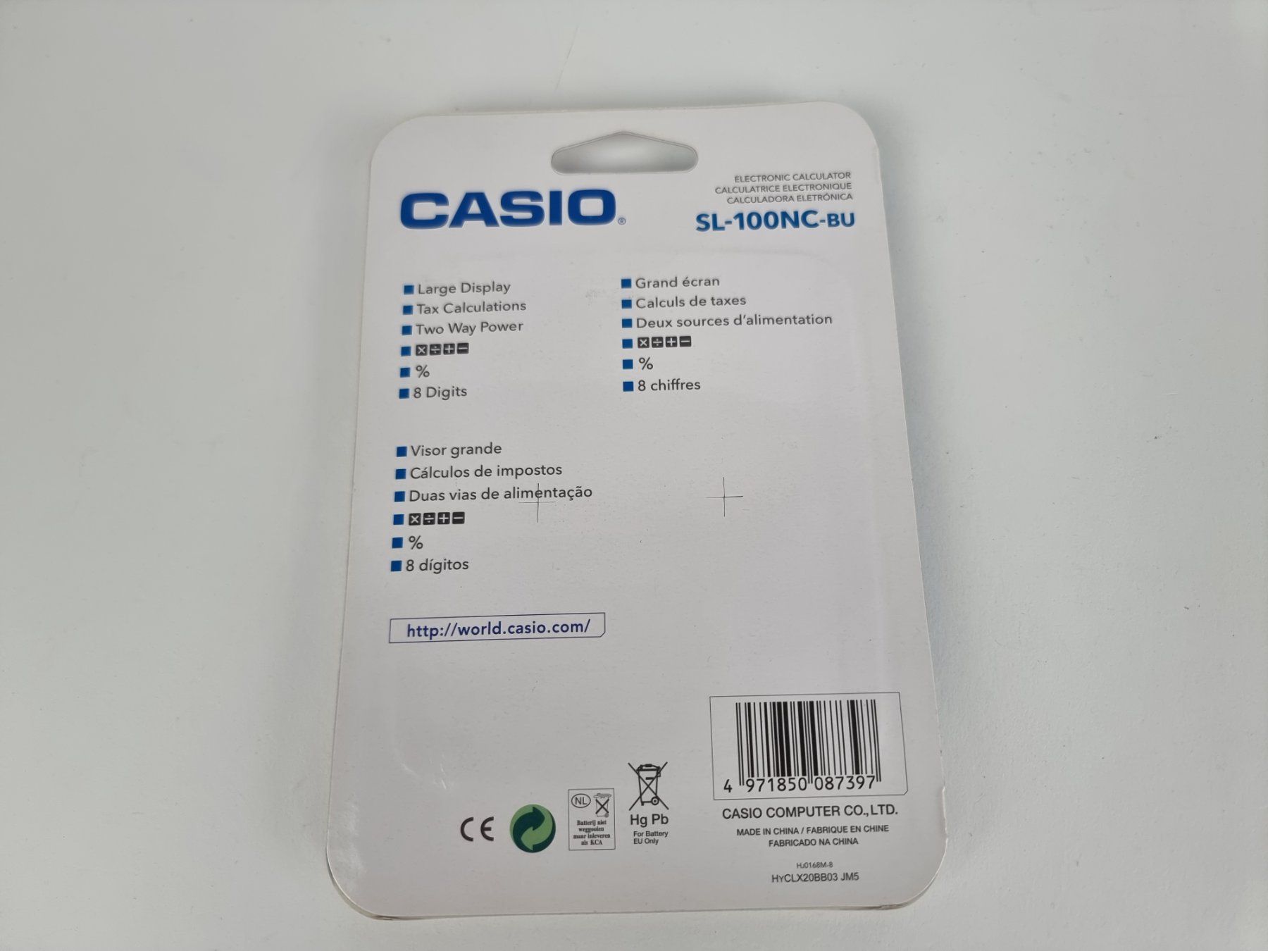 Casio Calculatrices: Casio Taschenrechner in Blau – D'occasion à Urtenen-Schönbühl par Restwert_Schoenbuehl 1