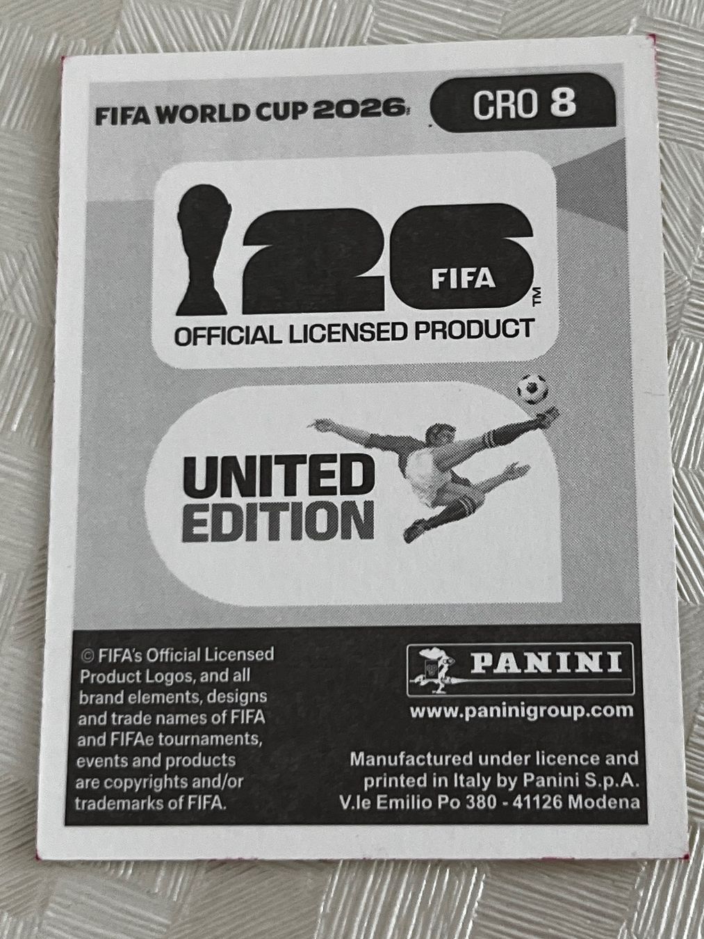 Panini Carte collezionabili: Panini Fifa World Cup 2026 CRO 8 – Usato da Winterthur venduto da Numero1 1