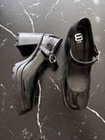 8 by YOOX Mary Jane Lack-Pumps schwarz Gr. 38