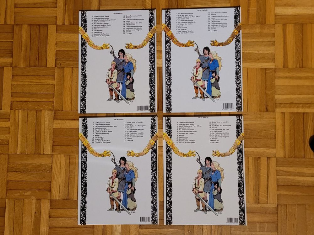 4x BD Thorgal Le Lombard, Bon état, tome 10, 12 19 et 20 2