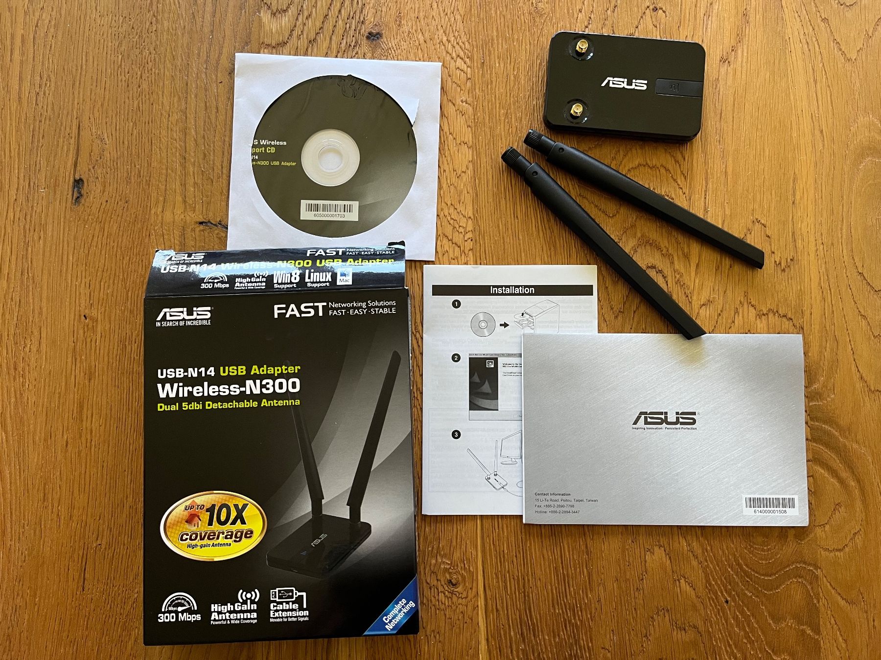Unità & Adattatore: Asus USB-N14 N300 Wi-Fi USB Adapter – Usato da Meilen venduto da Mofline
