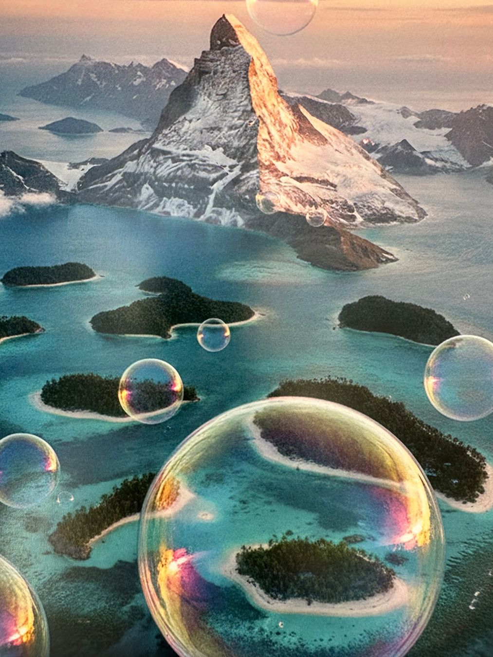 Foto & Immagini: Bubble Studio: Global Warming - Matterhorn, signiert 12/50 – Nuovo (secondo la descrizione) da Meilen venduto da Art-Friend 2