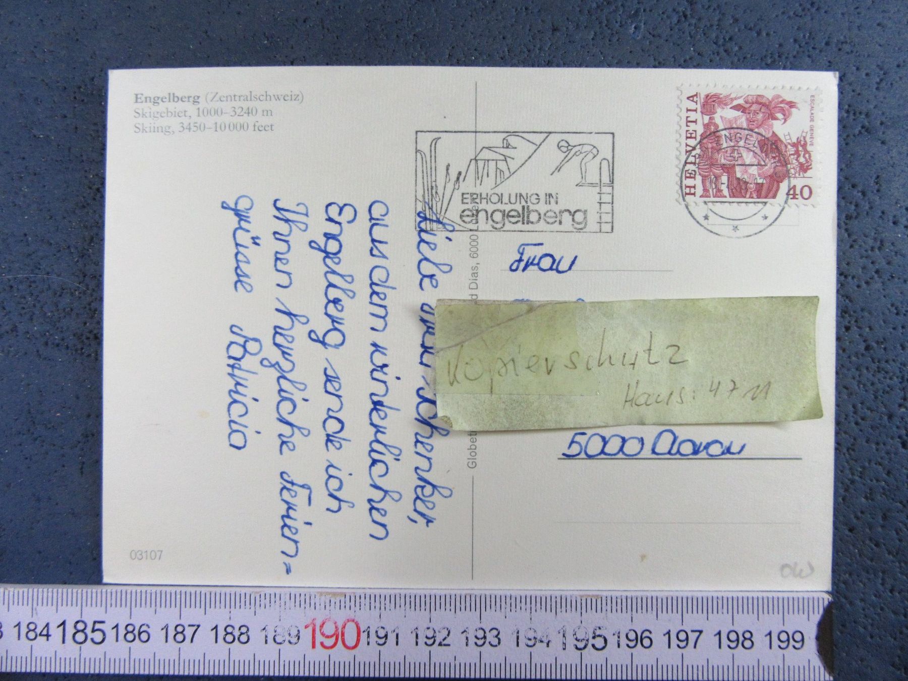 Cartes postales: ENGELBERG AK ONW SKIGEBIET – D'occasion à Ettingen par Hausi4711 1