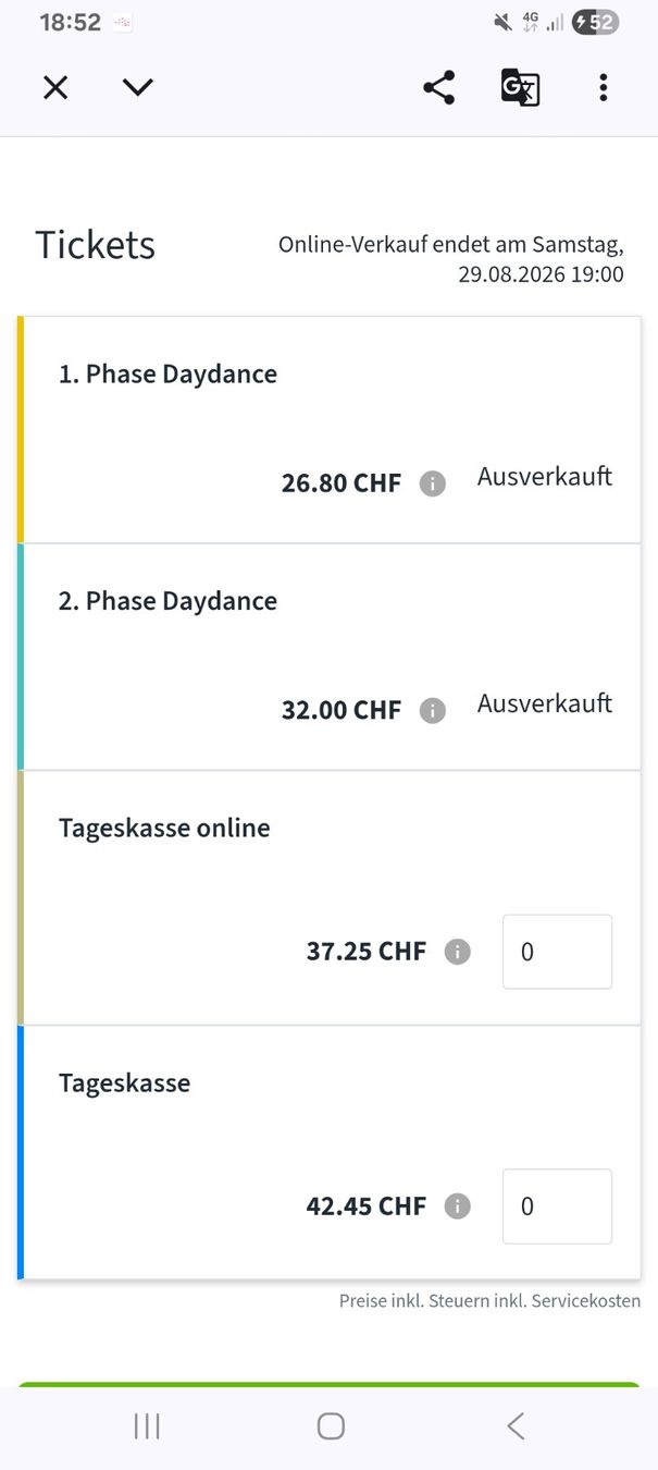 Billets: Festival Ticket Virus Daydance 29.08.26 – D'occasion à Nussbaumen AG par Gummitomate 3