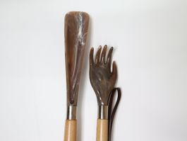 Schuhlöffel mit Kratzhand  unbenutzt! Schuhanzieher