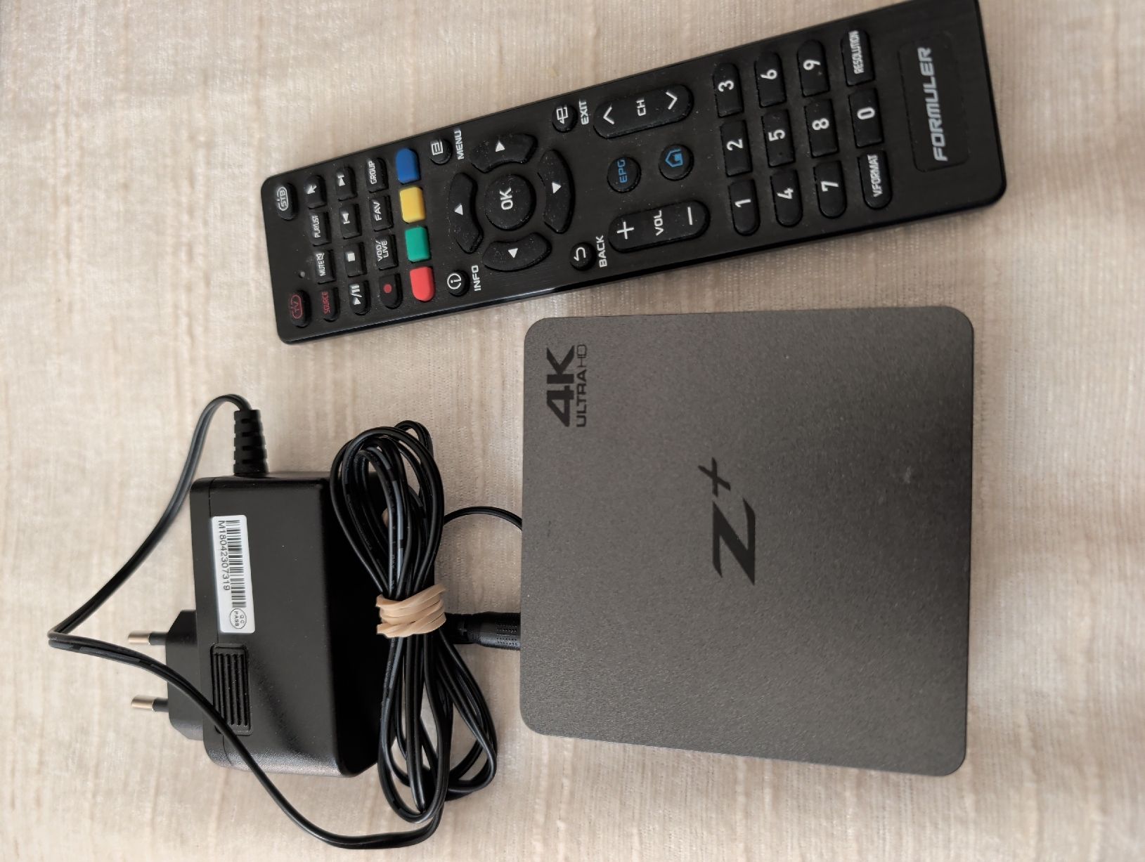 Formuler Lettore multimediale & Streamer: Z+ 4K Ultra HD Media Player con telecomando e alimentatore.  – Usato da Tavannes venduto da maxalchimista