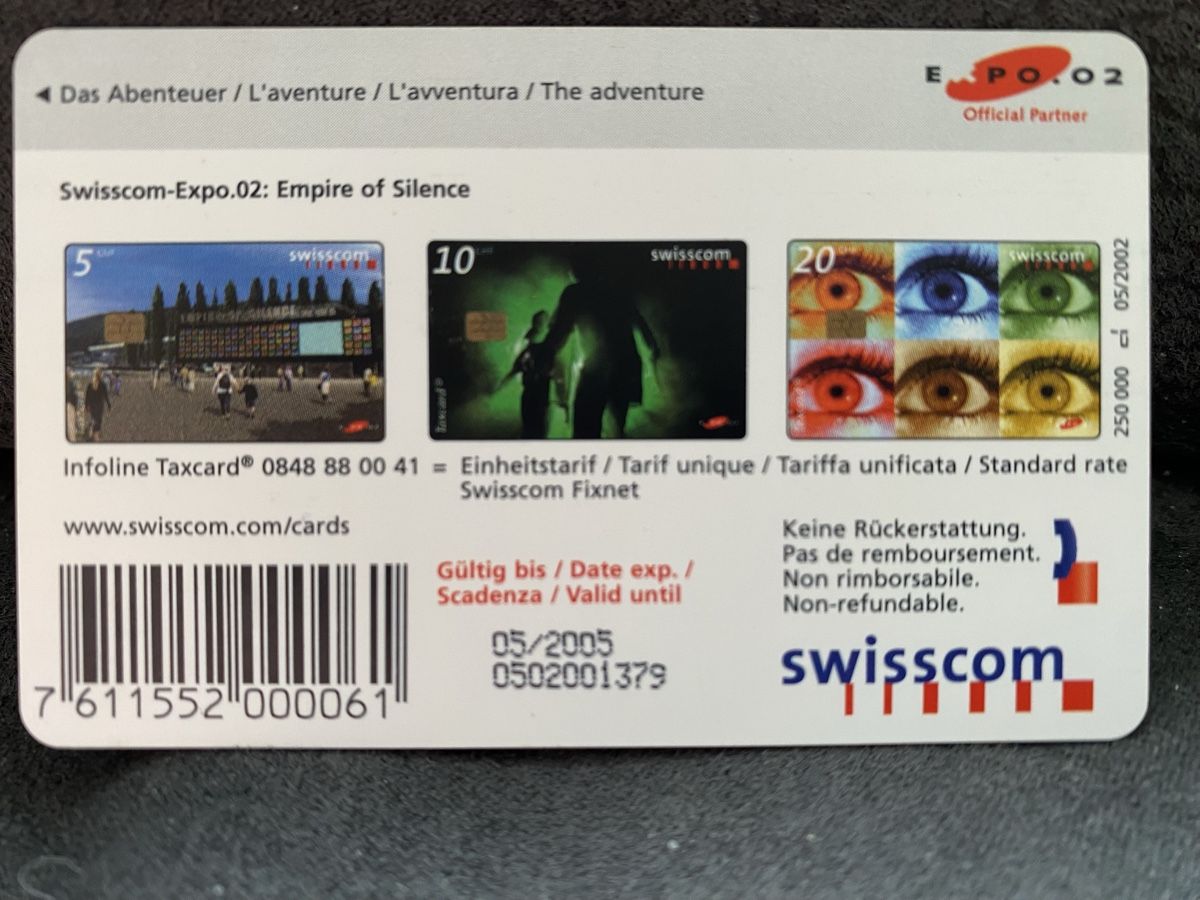Schede telefoniche: Taxcard S1 – Usato da Lausanne venduto da babacard10 1